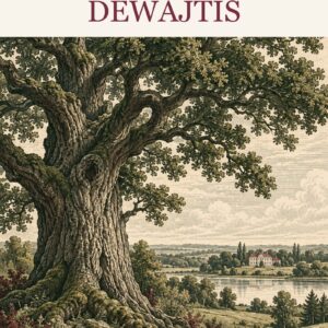 Dewajtis — Maria Rodziewiczówna. Okładka z wiekowym dębem i logo Wydawnictwa Aksamit.